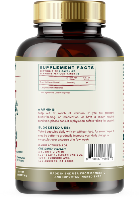 Beef Heart Supplement—100% Grass-Fed
