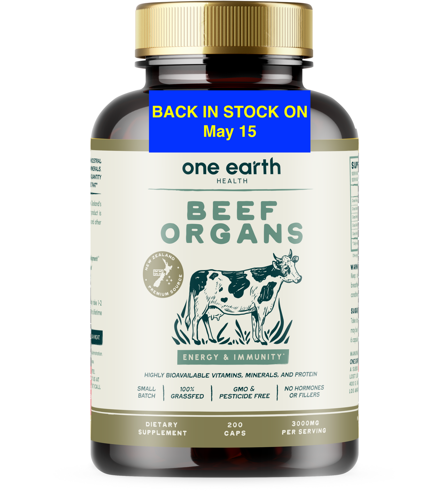 Multi-Organ Supplement from New Zealand Cattle