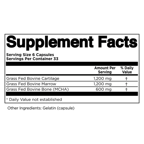 Bone Marrow supplement facts