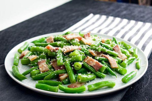 Green beans with Bacon and Parmesan