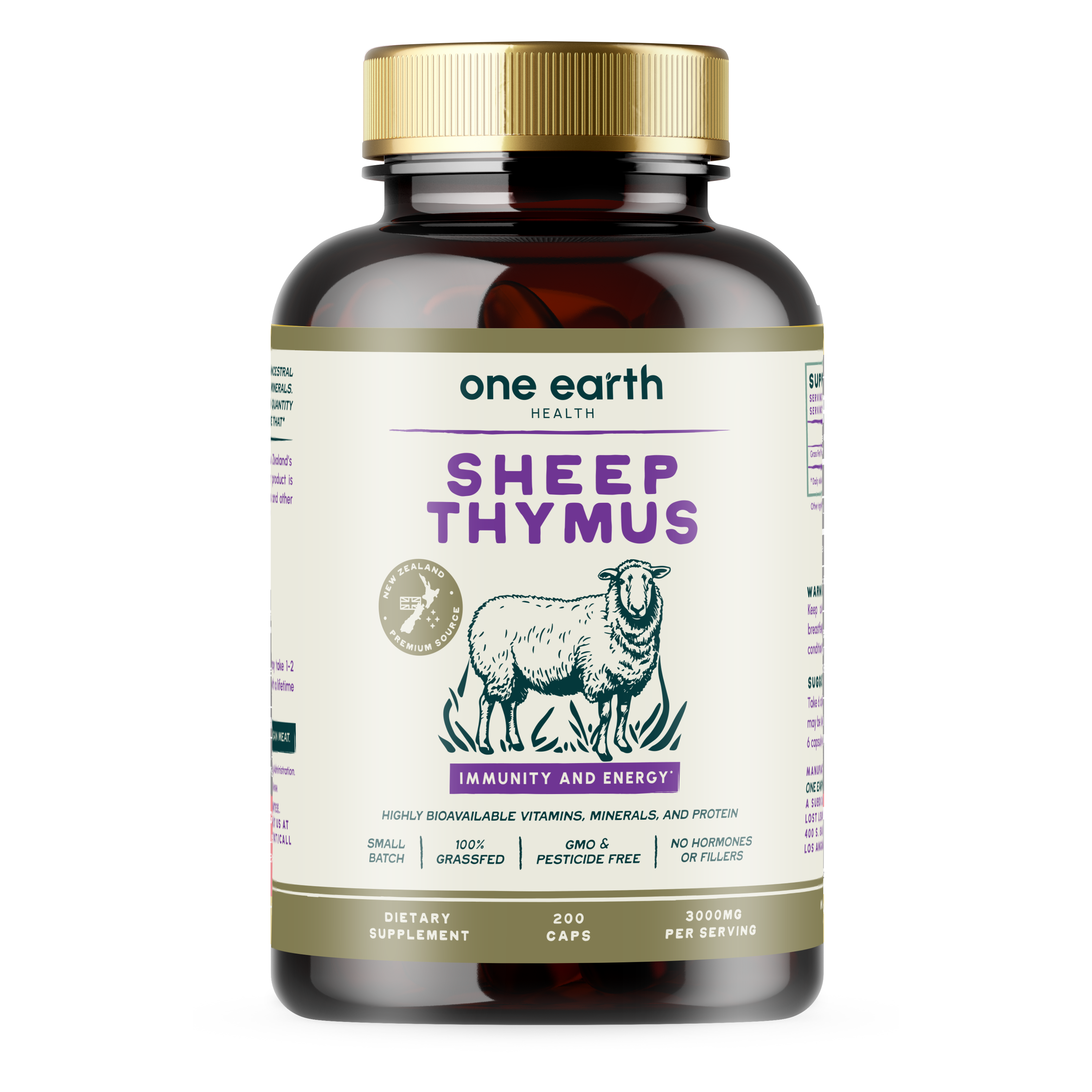 New Zealand 100% Grass Fed Sheep Thymus – OneEarthHealth